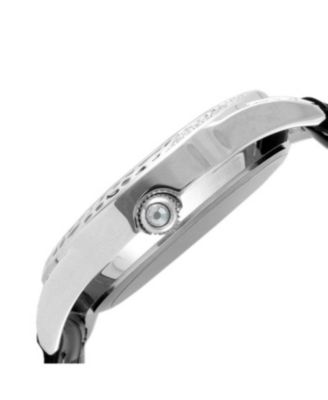 Women's Couture Silver Watch Leopard Dial Swarovski Crystal