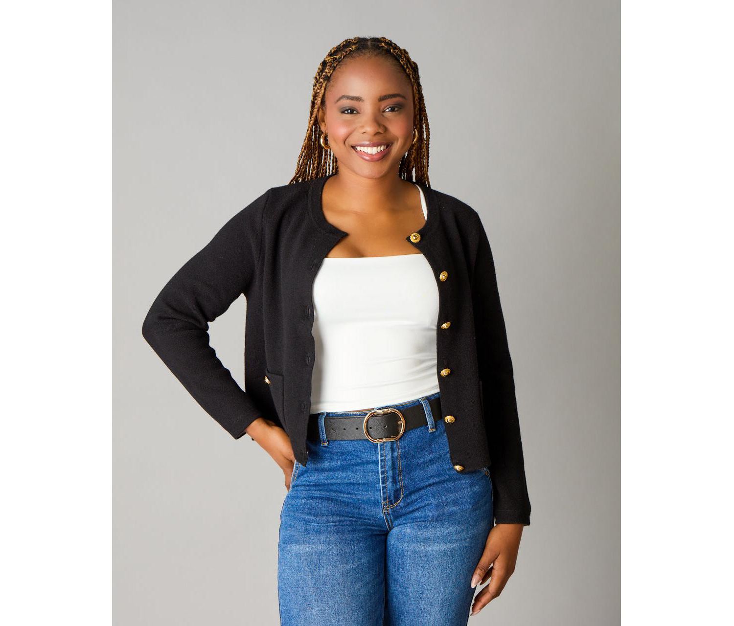 Women's Itch-Free Merino Wool Button Cardigan with Soft Lining