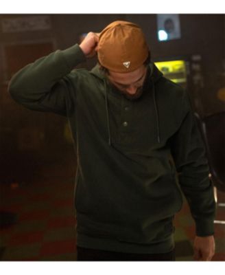 Men's Quarter Snap Hoodie, Heavyweight Pullover Workwear Sweatshirt