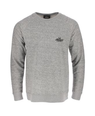 Men's Space Dye Raglan Long Sleeve Crewneck Pullover Shirt