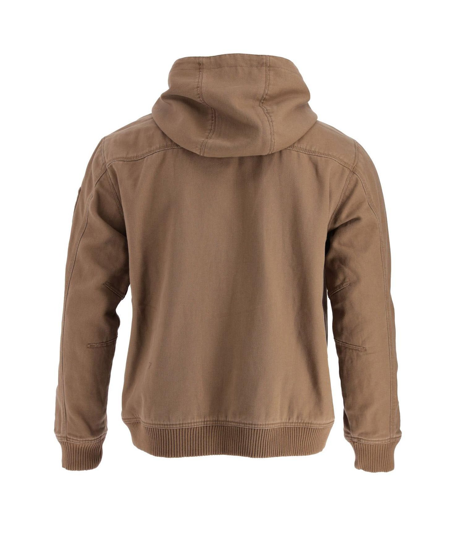 Big & Tall Heritage Stone Washed Canvas Hooded Bomber Jacket