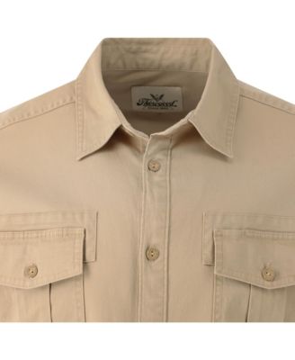 Men's Short Sleeve Utility Button Up Shirt