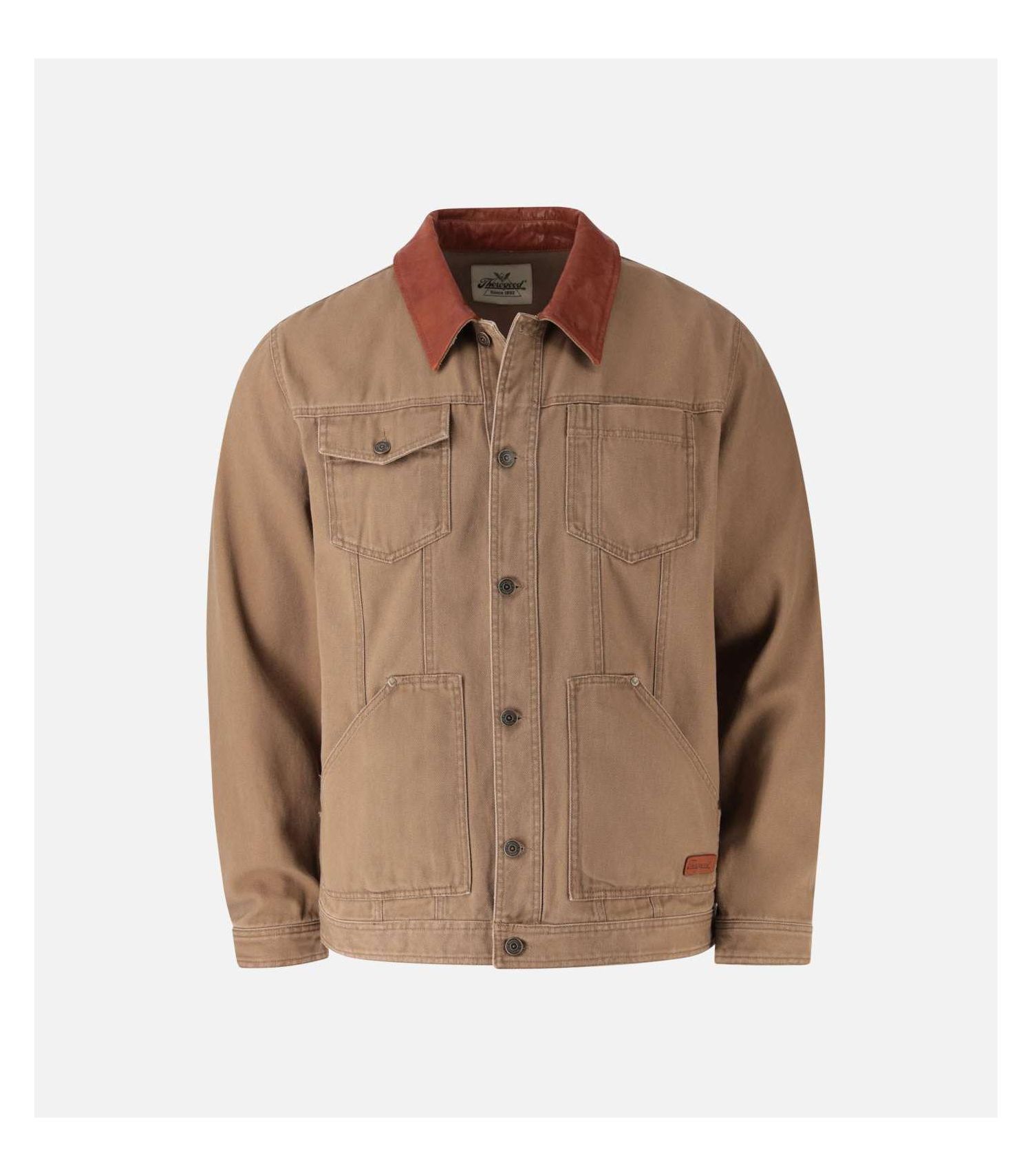 Big & Tall Men's Stone Wash Canvas Trucker Jacket