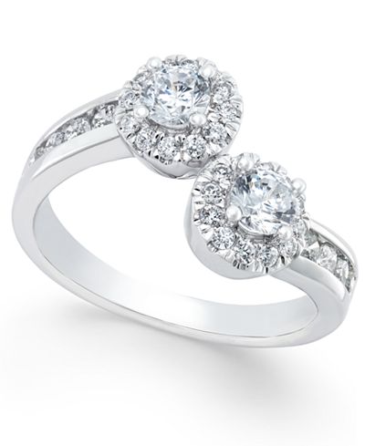 Two Souls, One Love® Diamond Anniversary Ring (1 ct. t.w.) in 14k White Gold