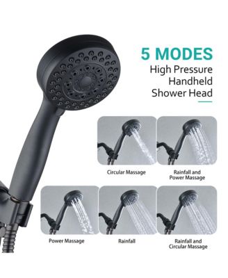 Shower Head with Handheld High Pressure, 5 Mode Adjustable, with Hose High Pressure Shower Heads