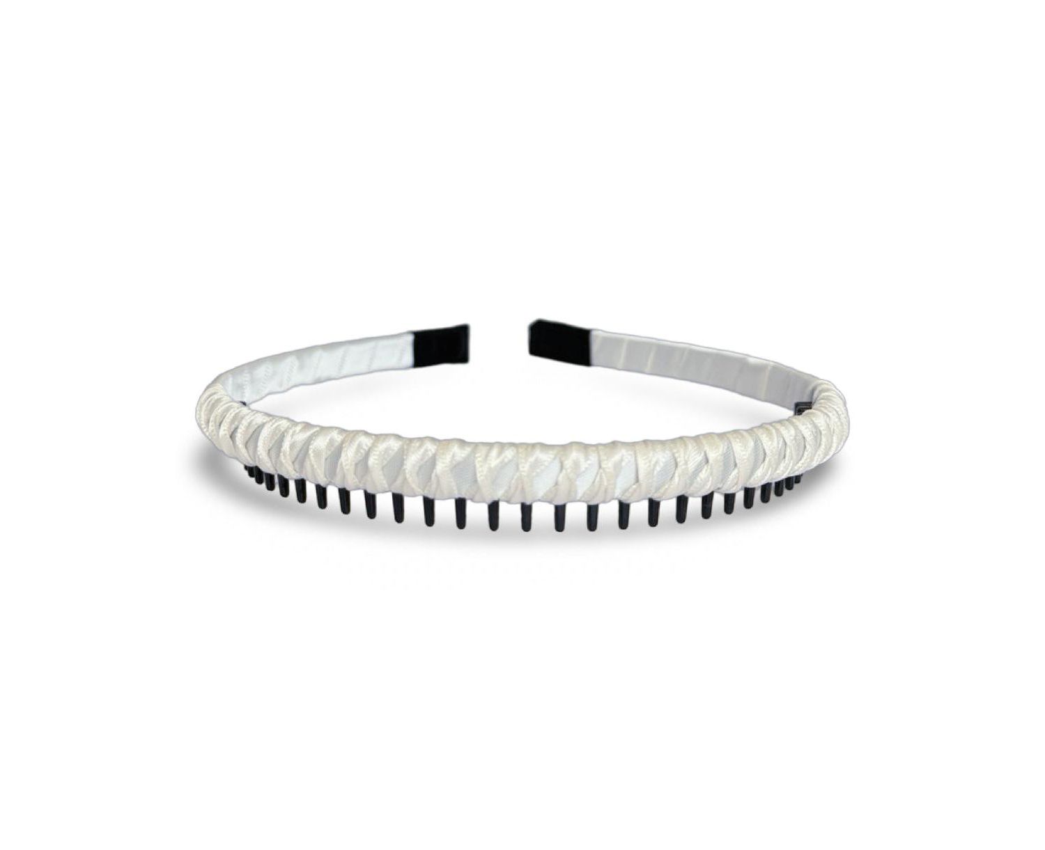 Thin Solid Headband - White