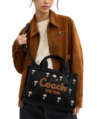 【Coach X Peanuts】スヌピー☆Cargo Tote☆2way・トートバッグ COACH® | Coach X Peanuts Cargo Tote Bag With Snoopy Print