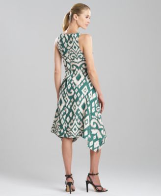 Women's Printed Asymmetrical Midi Dress