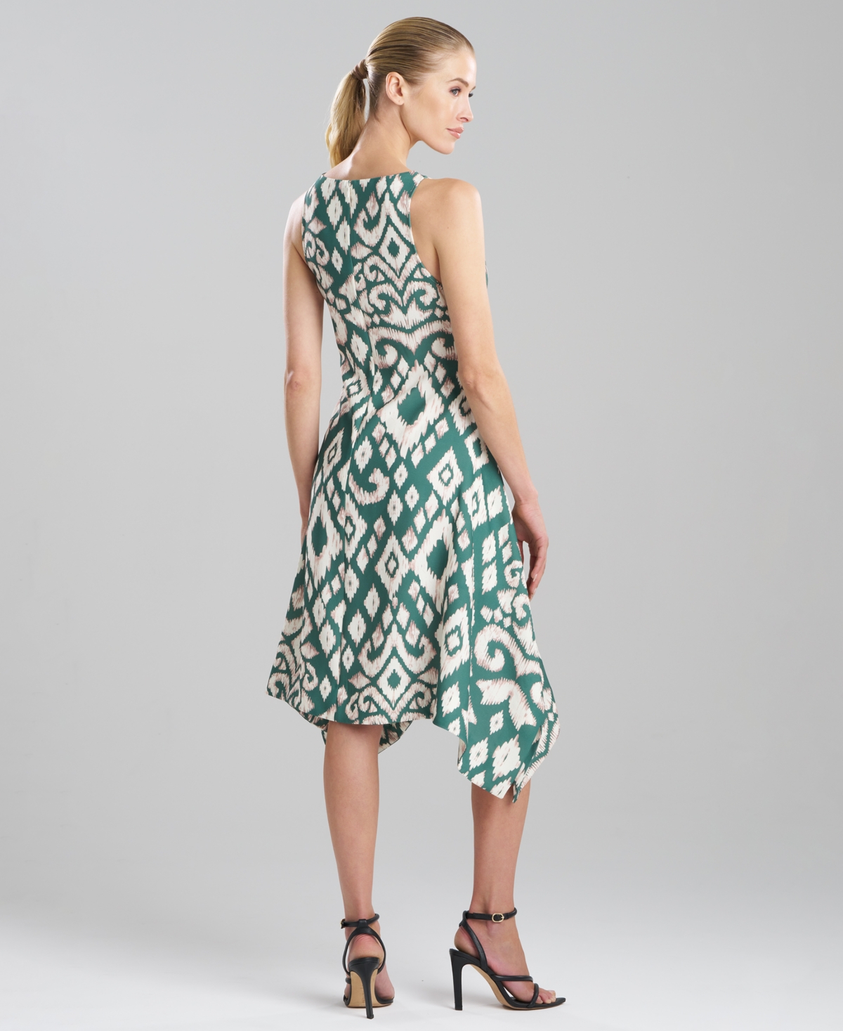 Natori Women's Printed Asymmetrical Midi Dress