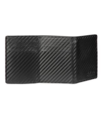 Men's RFID Magnetic Carbon Fiber Z-Fold Trifold Wallet