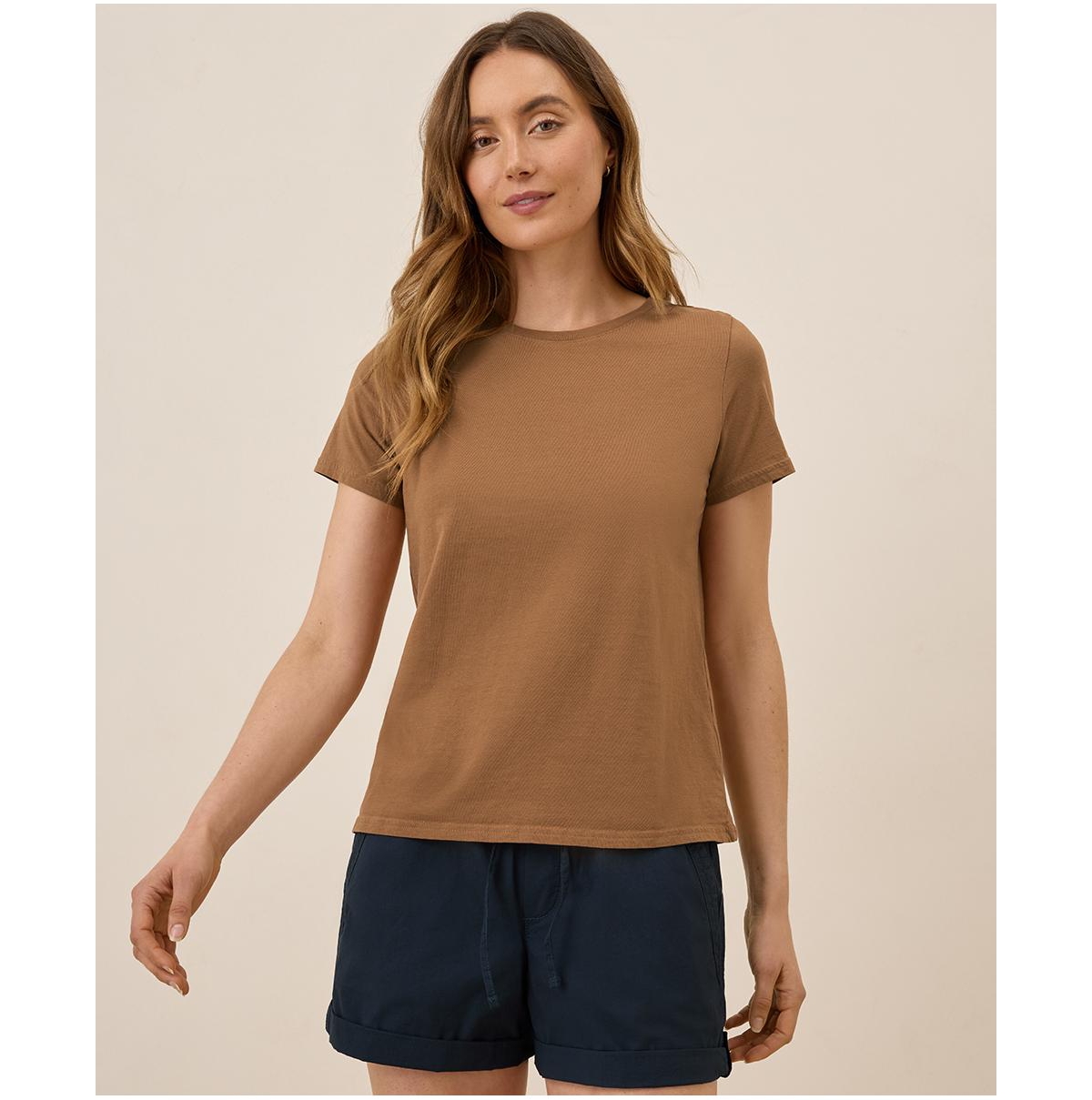 Women's Organic Cotton Softspun Crew Neck Tee - Agave