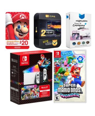 Switch OLED Console Mario Kart 8 Bundle with Super Mario Bros.
