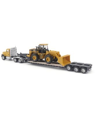 1/87 Caterpillar CT681 Day Cab with Lowboy & 950G Wheel Loader