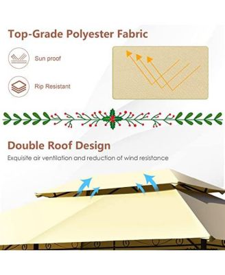 10 Feet x 13 Feet Tent Canopy Shelter with Removable Netting Sidewall