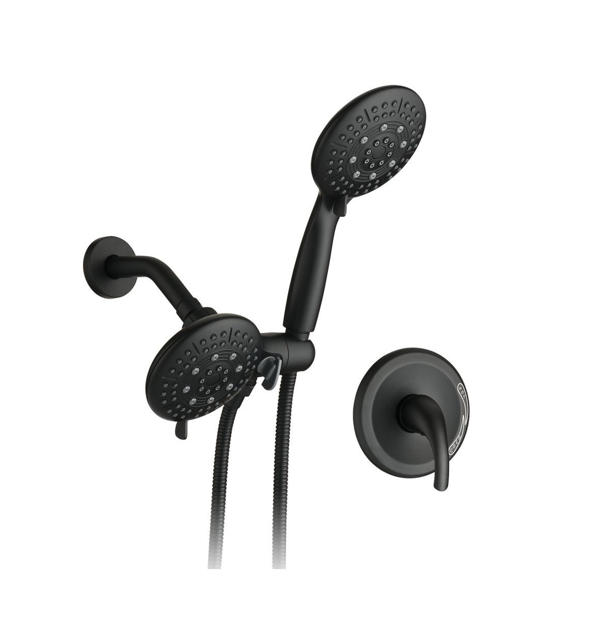 Classic High Pressure Single Handle 6-Spray Patterns Rain shower Head with Handheld Shower