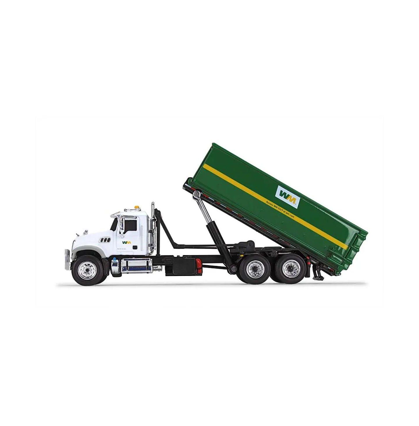 Детская игрушка First Gear 1/87 Scale Mack Granite MP Roll-Off Container Diecast Truck — фото 2