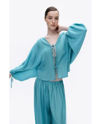 Women's Beaded Embroidered Shirt