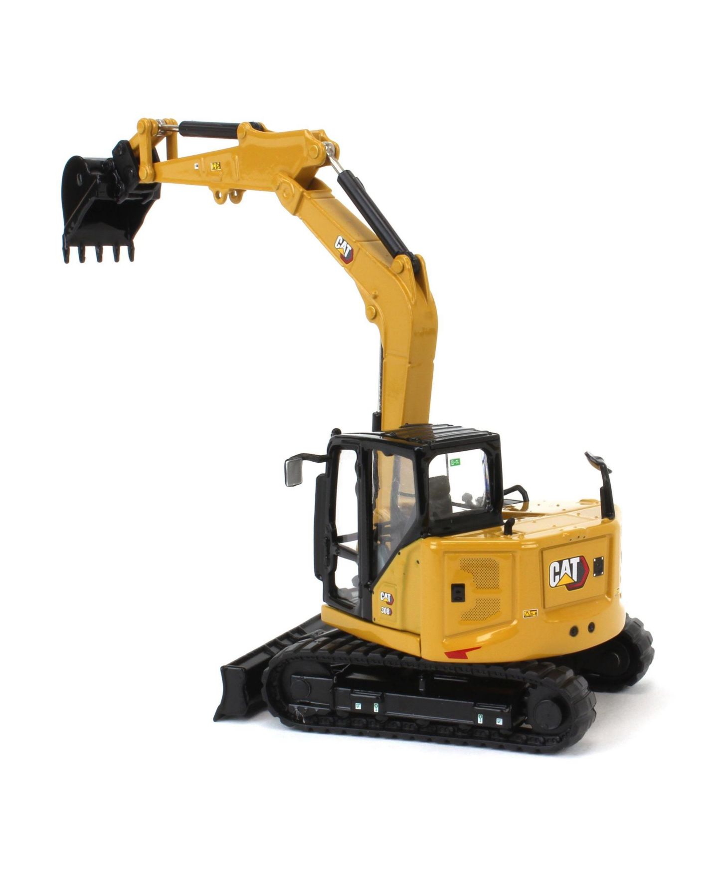 Детская игрушка Diecast Masters 1/50 Cat Caterpillar 308 Cr High Line Next Generation Mini Hydraulic Excavator with Work Tools and Operator Die-Cast Model — фото 3