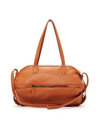 Leather Satchel Bag Brown Shoulder Purse Women's Handbag