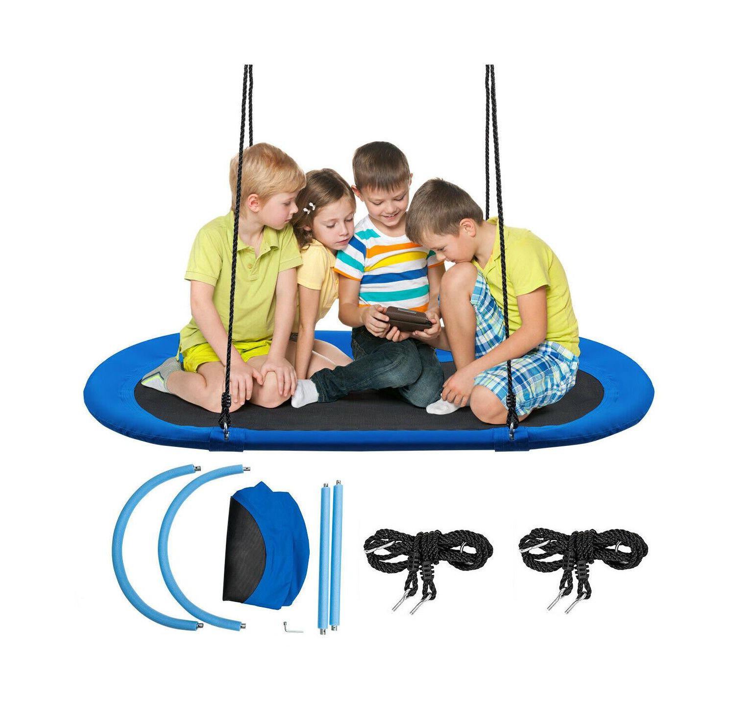 60 Inch Saucer Surf Outdoor Adjustable Swing