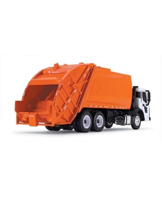 1/87 White Mack LR with Orange McNeilus Meridian Rear Loader Garbage Truck