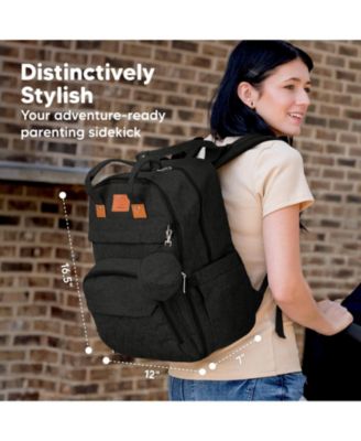 Rove Diaper Bag with Changing Pad, Waterproof Baby Bag, Travel Diaper