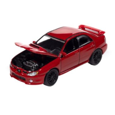 1/64 2006 Subaru Impreza WRX Red Mecum Storage Tin JLCT015-A2
