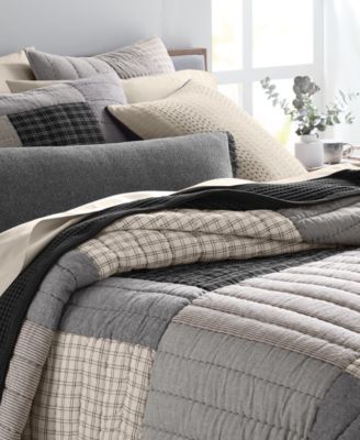Striped & Stitched 3-Pc. Quilt Set, Full/Queen, Exclusively at Macy's