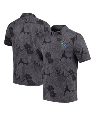 Tommy Bahama - Men's Black Kansas Jayhawks Miramar Blooms Polo Shirt