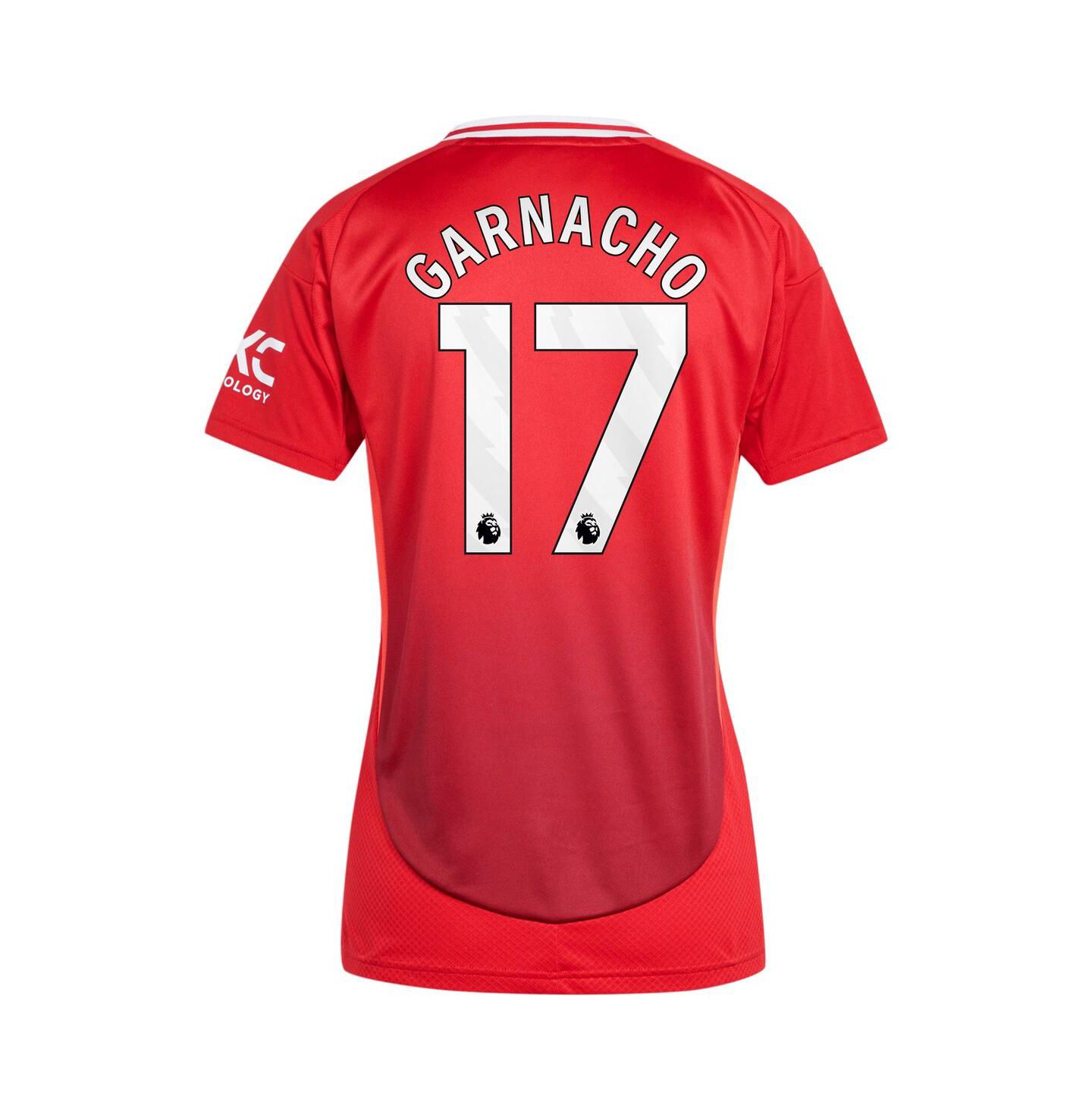 Женский топ adidas Alejandro Garnacho Red Manchester United 2024/25 Home Replica Player Jersey — фото 3