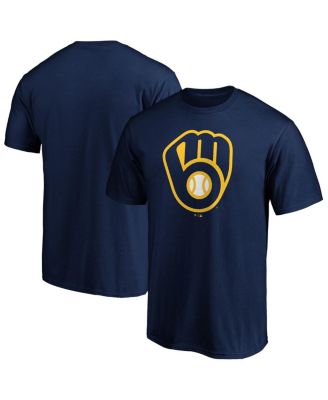 Fanatics - Men's Navy Milwaukee Brewers Logo T-Shirt