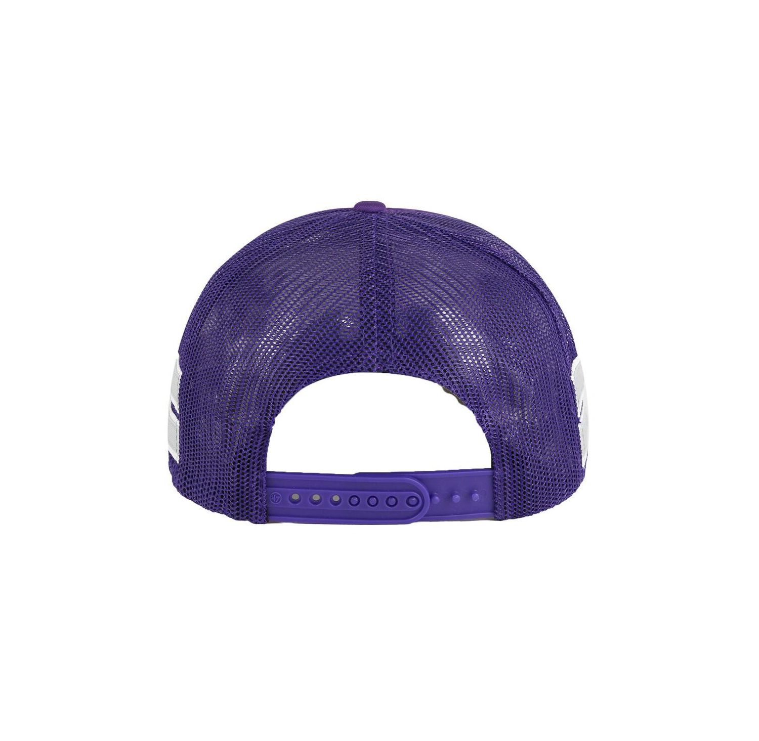 Men's Purple Kansas State Wildcats Sideband Trucker Adjustable Hat