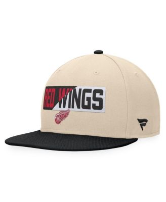 Fanatics - Men's Cream/Black Detroit Red Wings Goalaso Snapback Hat