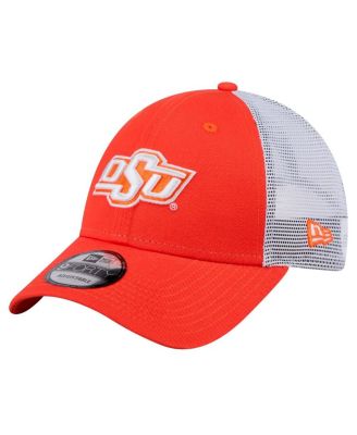 New Era - Men's Orange Oklahoma State Cowboys Trucker 9FORTY Adjustable Hat