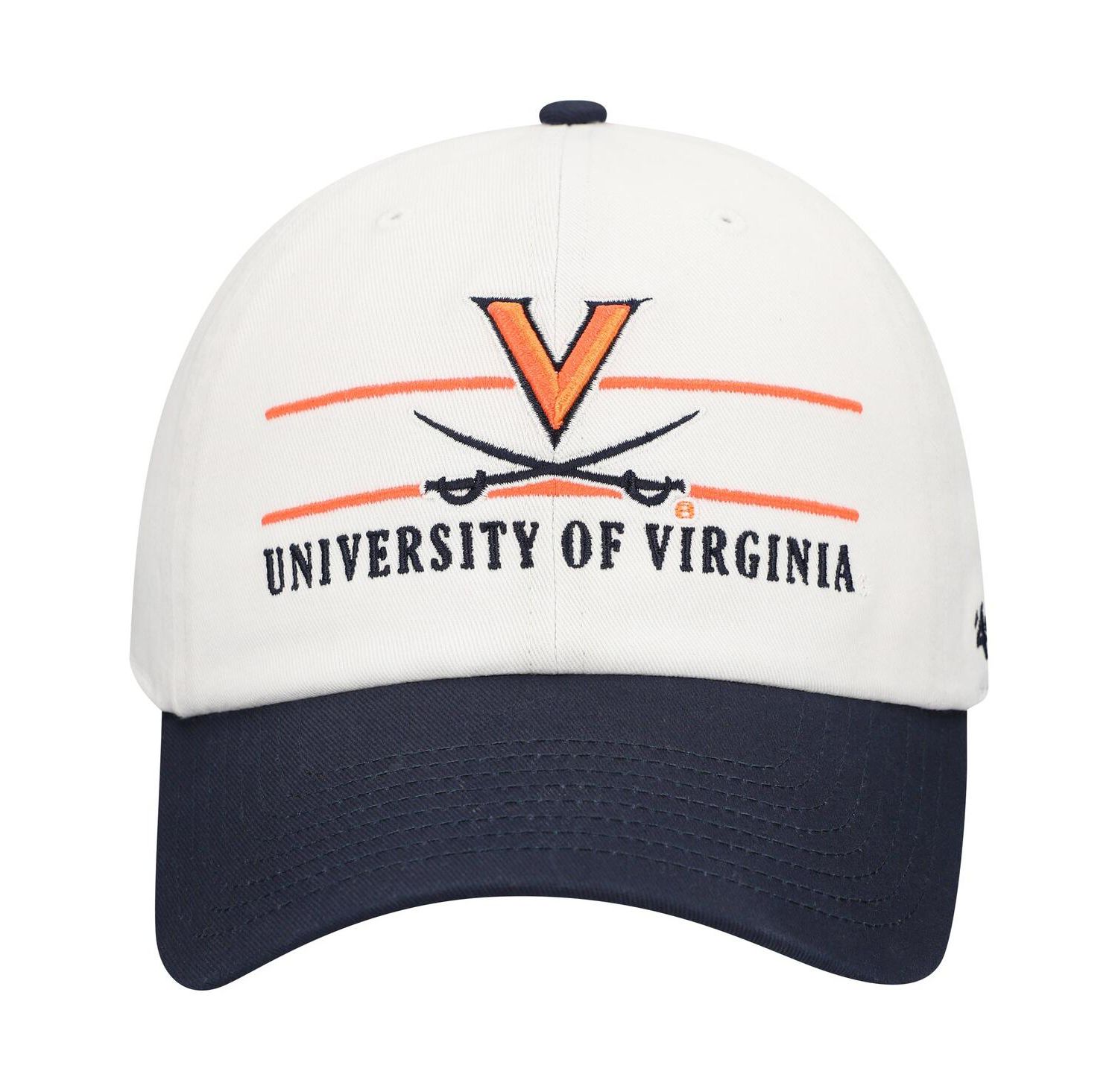Men's White Virginia Cavaliers Gridiron Clean Up Adjustable Hat