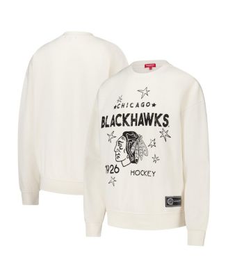 Mitchell & Ness - Women's Cream Chicago Blackhawks Logo 3.0 Pullover Sweatshirt