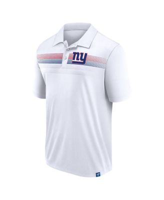 Men's White New York Giants Big Tall Sublimated Polo Shirt