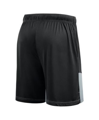 Men's Black/Silver Las Vegas Raiders Big Tall Best of the Best Performance Shorts