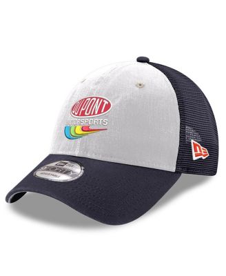 New Era - Men's Navy Jeff Gordon DuPont Foam A-Frame 9FORTY Trucker Adjustable Hat