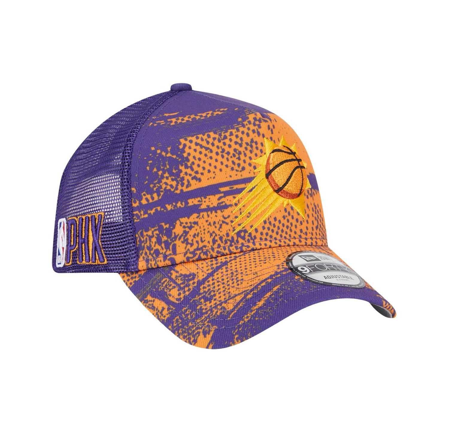Men's Purple/Orange Phoenix Suns Tip Off A-Frame Trucker 9FORTY Adjustable Hat