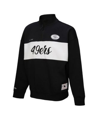 Women's Black San Francisco 49ers Quarter-Zip Jacket