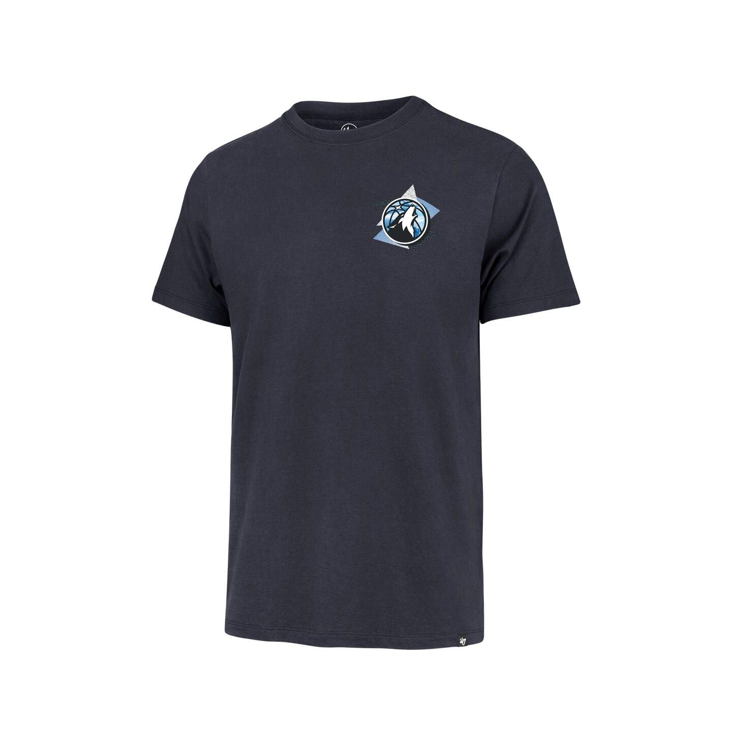 Мужская футболка '47 Brand Navy Minnesota Timberwolves City Edition Backboard — фото 2