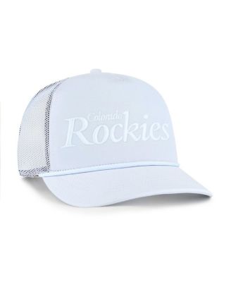 Men's Light Blue Colorado Rockies Foundation Script Hitch Adjustable Trucker Hat