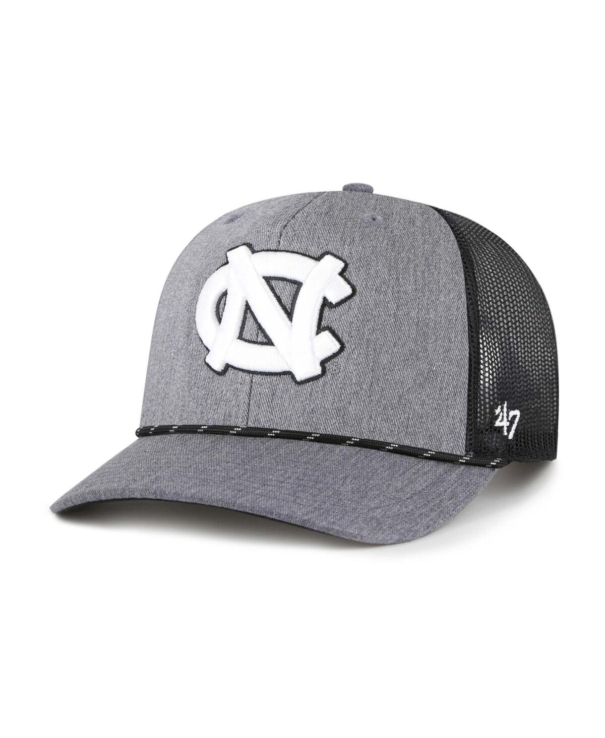 Men's Gray North Carolina Tar Heels Carbon Rope Adjustable Hat - Gray