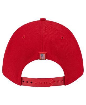 Men's Red Philadelphia Phillies American Flag 9FORTY M-Crown A-Frame Adjustable Hat