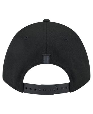 Men's Black Miami Heat Game Day Flag A-Frame 9FORTY Adjustable Hat