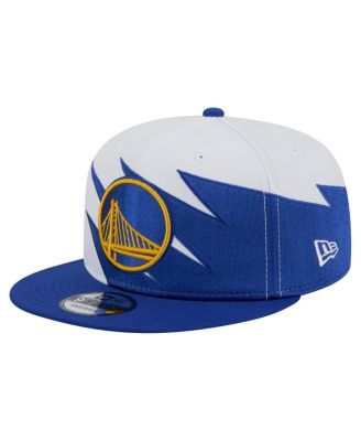 New Era - Big Boys and Girls White Golden State Warriors Jagged 9FIFTY Snapback Hat