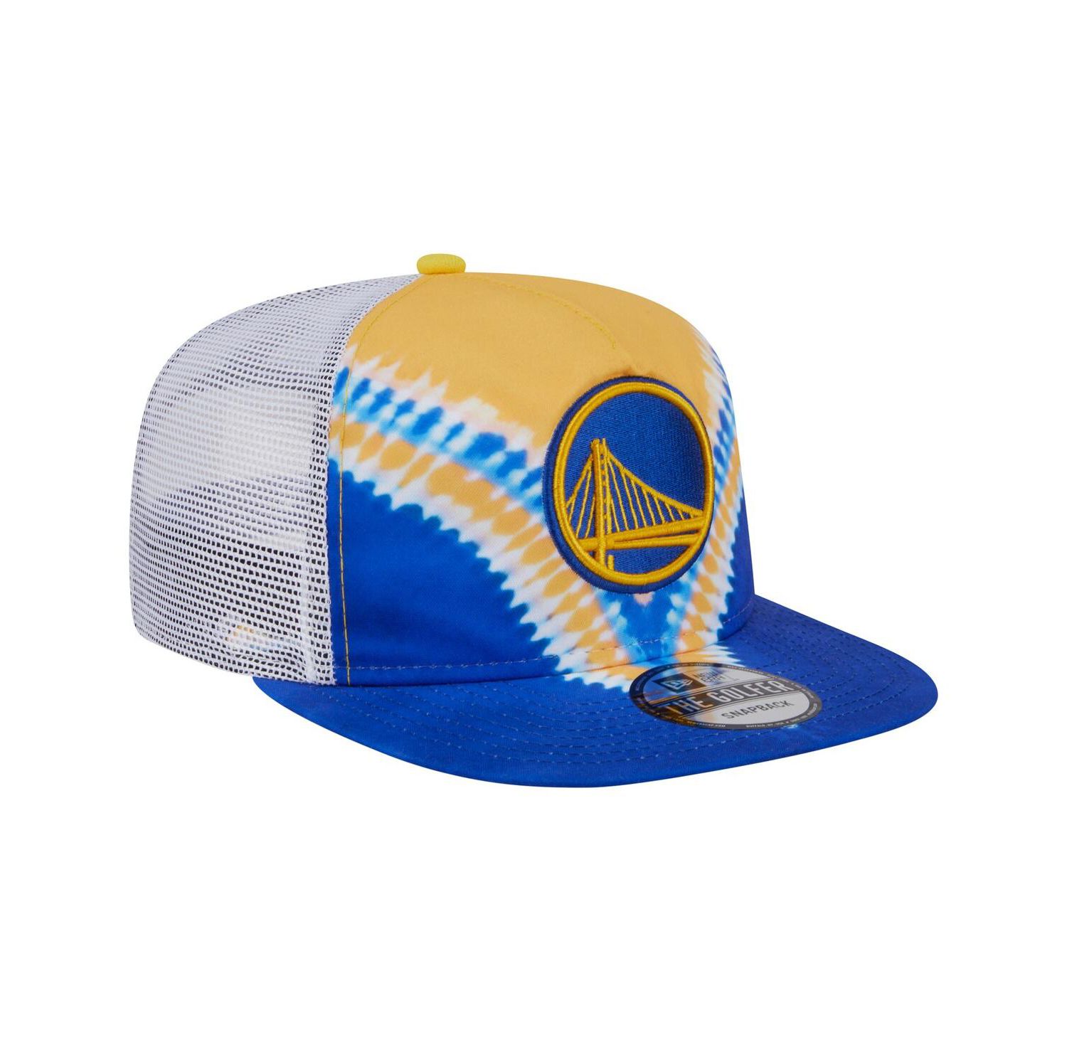 Men's Royal/Gold Golden State Warriors Throwback Dye Golfer Snapback Hat