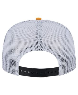 Men's Black/Gold Boston Bruins Throwback V-Dye Adjustable Golfer Hat