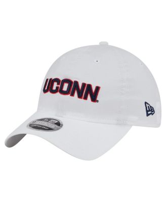 New Era - Men's White UConn Huskies Active Ripstop 9TWENTY Adjustable Hat